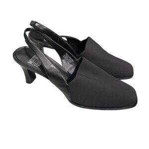 Mootsies Tootsies Slingback Moduwopk‎ Black Closed Toe women’s heels  8.5 81/2